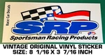 Je Pistons Sportsman Racing Products - Vintage Original Vinyl Decal Sticker. Fixed Price $8.63.