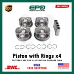 Pistons With Rings X4 Set Std Fits Bmw N20B20A N26 F10 F32 20I 28I 2.0T Petrol. Fixed Price $194.99.