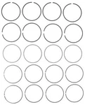 Engine Piston Ring Set Mahle 41726. Fixed Price $46.45.