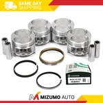 Pistons W/ Rings Fit 88-95 Honda Civic Del Sol Crx 1.5 D15B1 D15B2 D15B7. Fixed Price $79.95.