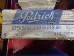Pedrick Piston Rings Set 1/16 X 5/32 STD/.009 #9565. Fixed Price $24.95.