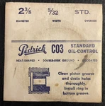 Pedrick C03 Piston Ring 3/8" Dia X 5/32" Width -multiples Available -outboard. Fixed Price $12.90.