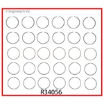 Enginetech Cast Iron Piston Ring Complete Set For Chrysler 170 198 225. Fixed Price $53.08.