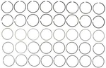 Engine Piston Ring Set Mahle 40843CP. Fixed Price $127.11.