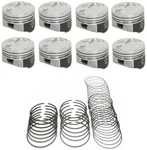 Speed Pro Hypereutectic Coated Dish Top PISTONS/8+CAST Rings Chevy 350 5.7L 030. Fixed Price $273.96.