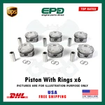 Piston & Ring Set Std 84MM For Bmw N55B30 F10 F20 F30 M135I M235I X3 X5 3.0L. Fixed Price $299.99.