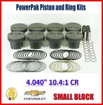 Mahle Motorsport 4.040" Bore 10.4:1 Cr Piston Set For Chevrolet Small Block. Fixed Price $776.57.