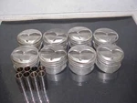 Je Dome Pistons 4.140" Bore -1.215" With 927" Pins For 23 Sb Chevy U8. Fixed Price $110.00.