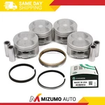 Pistons W/ Rings Fit Honda Prelude Vtec 2.2L H22A1 Dohc 16V. Fixed Price $129.95.