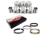 Flat Top Pistons & Pins W/ Moly Rings For Chevrolet Sbc 350 5.7L. Fixed Price $190.45.