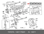 Genuine Oe Ring Set Piston 1301175041 For Toyota 13011-75041. Fixed Price $242.84.