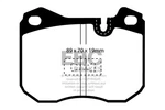 Ebc Disc Brake Pad Set - Front Redstuff Premium Street Fmsi D251 79 Thru 88 Fits. Fixed Price $157.22.