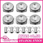 Engine Pistons Kit Oversized AJ126 +0.50MM For Land Rover Jaguar Xf Xe 3.0L V6. Fixed Price $149.99.