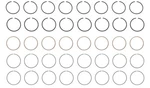 Enginetech R40638 Cast Piston Rings For 59-66 Gm/pontiac 6.4L/389 V8. Fixed Price $64.40.