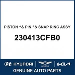 2011-2019 Hyundai Azera Piston & Pin Snap Ring Assembly Oem New 230413CFB0. Fixed Price $161.31.