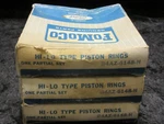 Nos 1955-1964 Fomoco Passenger & Truck Hi-lo Type Piston Rings Set For Y-block. Fixed Price $39.95.