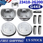 G4KE 4PCS Engine Pistons Kit For Hyundai Sonata Tucson Kia Optima Sorento 2.4L. Fixed Price $59.99.