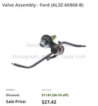 Ford F250 F350 Super Duty 6.2L 2011-2022 Engine Valve Assembly AL3Z-6K868-B. Fixed Price $15.00.