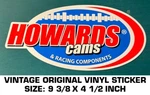 Howards Cams & Racing Components Vintage Original Vinyl Decal Sticker-engines. Fixed Price $9.50.