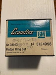 Nos Gm 265 Cid Piston Rings Never Opened # 3724998 Made Usa Rare. Fixed Price $69.00.