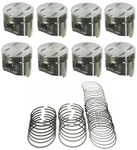 Sealed Power Flat Top Pistons+moly Rings For 1968-84 Chrysler Dodge 318 5.2L 040. Fixed Price $233.68.