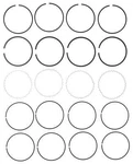 Engine Piston Ring Set Mahle 41622CP. Fixed Price $55.40.