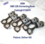 Oem Gmc 228 Connecting Rod Set- C# 2135419. Fixed Price $795.00.