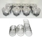 Speed Pro Hypereutectic 2VR Flat Top PISTONS/8+CAST Rings Chrysler/dodge 360 030. Fixed Price $312.66.
