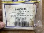 Napa# 7-03740 Premium Quality Piston Ring Set-new. Fixed Price $20.00.