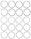 Mahle 41897CP Engine Piston Ring Set. Fixed Price $52.99.