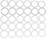 Engine Piston Ring Set For Mustang, Police Interceptor Sedan+more 42146CP. Fixed Price $194.70.