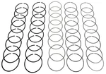 Mahle Original Premium Piston Ring Set 41859CP.040. Fixed Price $75.99.