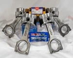 Ycp 84MM Pistons Npr Rings + P2P0 Custom Rods ARP2000 Combo B20B B20Z. Fixed Price $498.00.