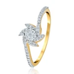 0.24 Ct Round Cut Natural Diamond Ring Yellow Gold 14K Women Jewelry. Fixed Price $479.00.