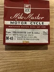 Wellworthy Mile Master Piston Rings For Velocette Mac & Mov Standard Bore. Fixed Price $30.00.