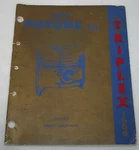 Vintage 1966 Triplex Pistons Catalog Auto Parts Willys Studebaker Ford Chevy. Fixed Price $69.99.