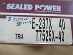 Sealed Power E237X40 Engine Ring Set For 5 Pistons Only (3A1-2). Fixed Price $29.00.