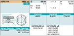 Piston & Ring Set Toyota 3S-FE-VII For Caldina Celica Corona Ipsum 16V 2.0 Ltr. Fixed Price $122.21.