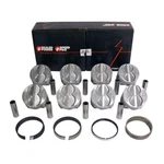 Speed Pro Ford 289 302 5.0 Flat Top Hypereutectic Pistons+moly Rings 9.0:1 +.040. Fixed Price $271.22.