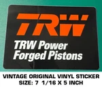 Trw Power Forged Pistons Vintage Original Vinyl Decal Sticker-engine Racing-drag. Fixed Price $8.63.