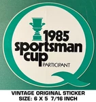1985 Sportsman Cup Participant Quaker State- Vintage Original Decal Sticker. Fixed Price $10.07.