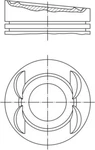 Mahle Piston For Audi A3 8P Sportback Tt Vw Eos Golf MK4 MK5 00-09 022107065L. Fixed Price $88.47.