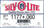 Silv-o-lite 1177 .060 Piston Set Of 8. Fits: V8 302 Ford (9-A1). Fixed Price $162.15.