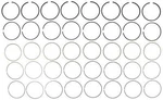 Engine Piston Ring Set Mahle 51476CP.030. Fixed Price $58.43.