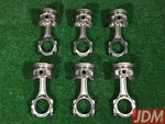Toyota 1JZGTE Vvti Pistons & Connecting Rods = 1JZ-GTE 13101-88410 13201-46030. Fixed Price $620.00.
