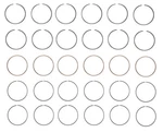 Enginetech C87126 Premium Piston Rings For 87-92 Nissan 3.0L V6 VG30E. Fixed Price $89.13.