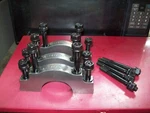 350 Chevy Howards Steel Main Caps / Arp Studs Used Take Outs Four Bolt. Fixed Price $250.00.