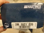 Hastings Piston Rings 2M5521035; Moly 4.0000 .062 .125 (T3DW1). Fixed Price $100.74.