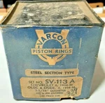 1934-36 Studebaker Cyl Piston Ring Set Varcon #: SV-113A .020, 5/16" Bore. Fixed Price $45.00.