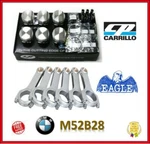 Cp Piston 3.327" 84.50 Mm 9.5:1 Cr / Eagle Steel H-beam Rods Set For Bmw M52B28. Fixed Price $1915.92.